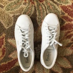 Keds white leather sneakers